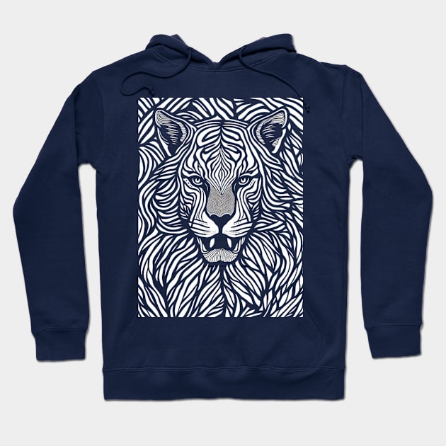 tiger mandala Hoodie by HTA DESIGNS